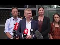 Labour leader Chris Hipkins speaks to media from Polyfest | RNZ