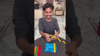 Aaj banaya Colourful Ice cream Stick se Photo Frame | mini vlog - 20 #shorts