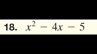 Factor x^2 - 4x - 5