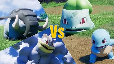 Bulbasaur vs Donphan & Squirtle vs Machamp | Pokemon Battle Scenes | Opening Mewtwo Strikes Back