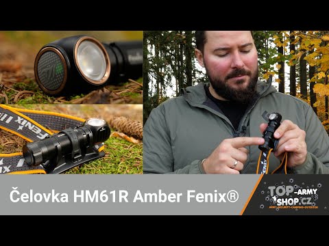 Nabíjecí čelovka HM61R Amber 1200 lm Fenix® Víceúčelová a spolehlivá! TA