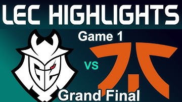 G2 vs FNC Highlights Game 1 | LEC Grand Final 2024 Summer | G2 Esports vs Fnatic by Onivia