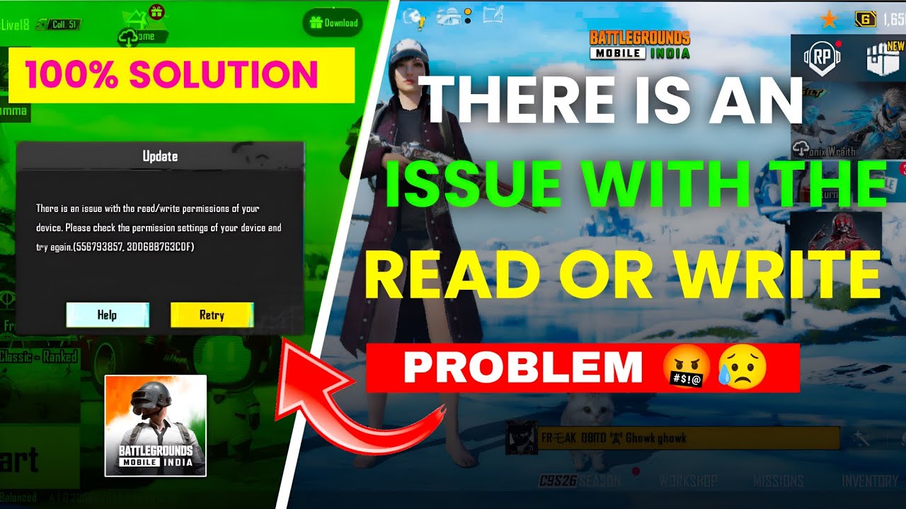 BGMI Read/Write Permission Problem Fixed | 101% Working Solution (2026)