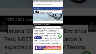 L Neet Exam 2021 Latest News Ll