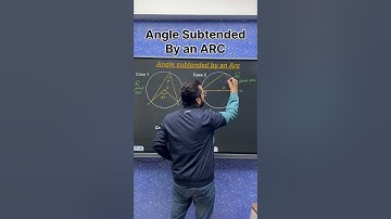 angle subtended by an arc at centre is =double angle by remaining part of the circle.