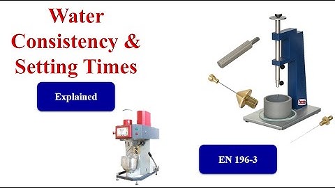 Water Consistency and Setting Times of Cement | EN 196-3 Explained