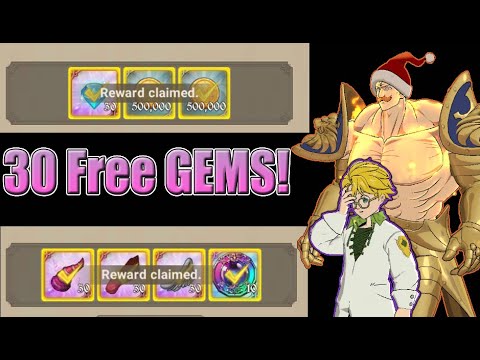 30 Free Gems! Login NOW! Seven Deadly Sins Grand Cross!