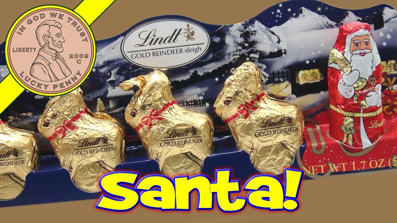 Lindt Gold Reindeer Sleigh Chocolates....I Save Santa! YouTube