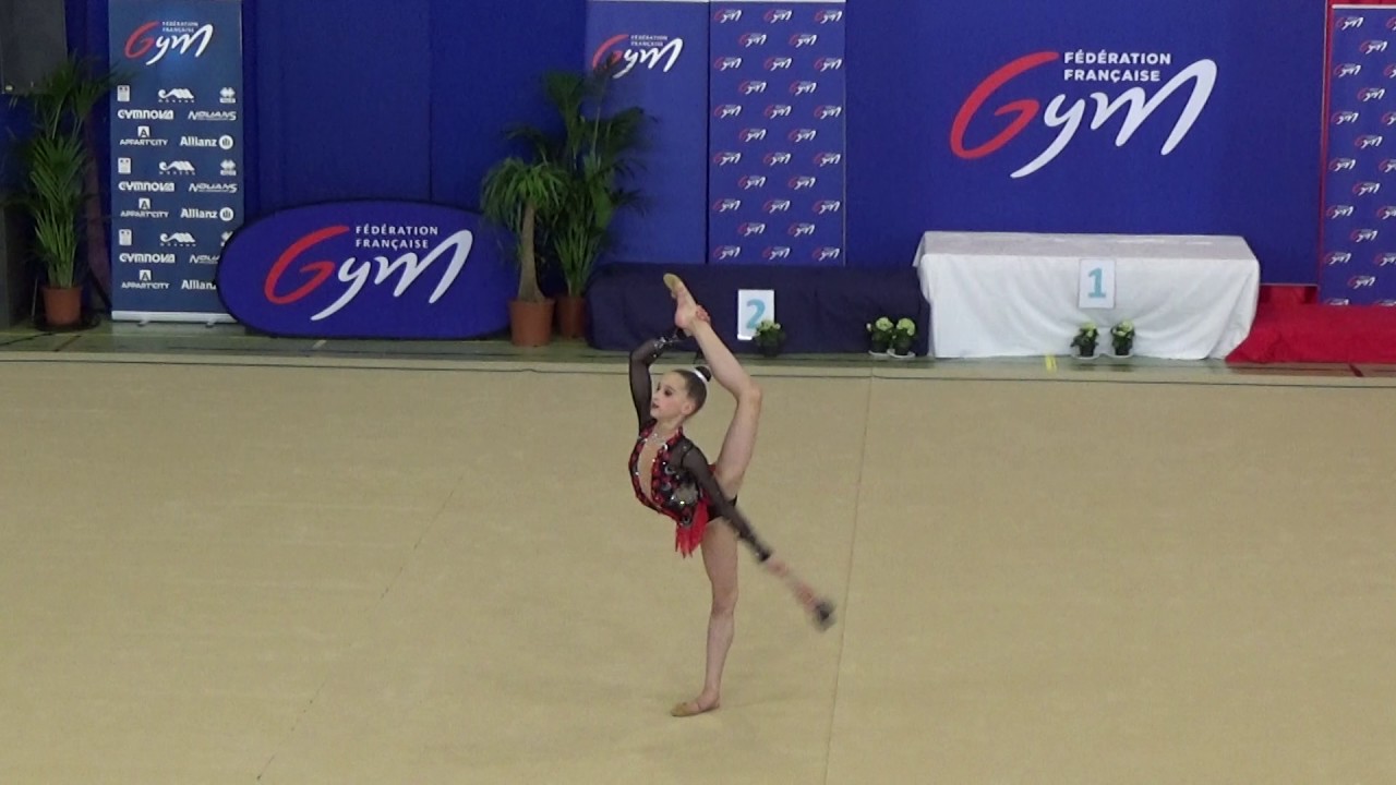 Athénaïs Klapczynski, massues, CHAMPIONNAT DE FRANCE ELITE, GR, Pfastatt, Avril 2017