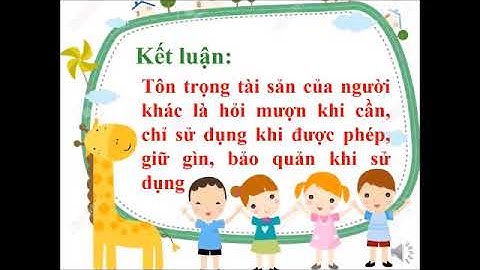 tuần 26,27 đạo đức 3 bài tôn trọng thư từ, tài sản của người khác