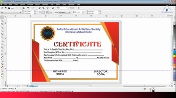 Creating a Professional Certificate Design in #Coreldraw #Tutorials in Hindi