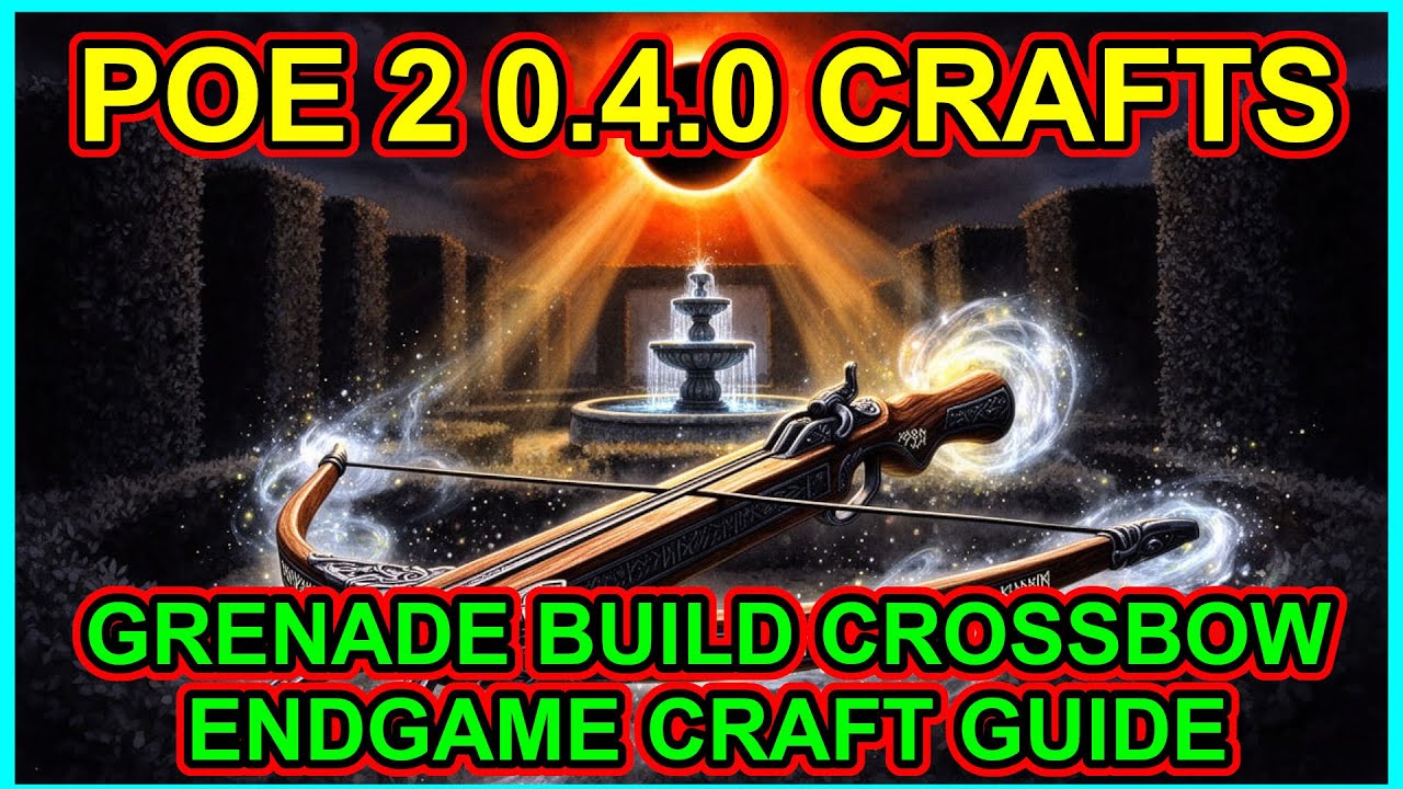 POE2 0.4.0 Crafting Guide - 2-3 divine endgame Grenade Crossbow - Path of Exile 2