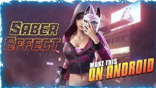 How To Make Saber Effect Text On Mobile.Make This On Android
