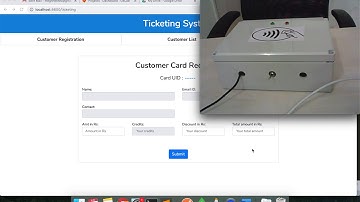 RFID Ticketing - Video 3 - Recharge