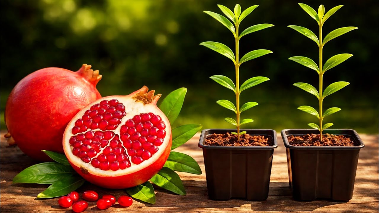 🔴 Как вырастить гранатовое дерево из семильи - Натуральный антиоксидант