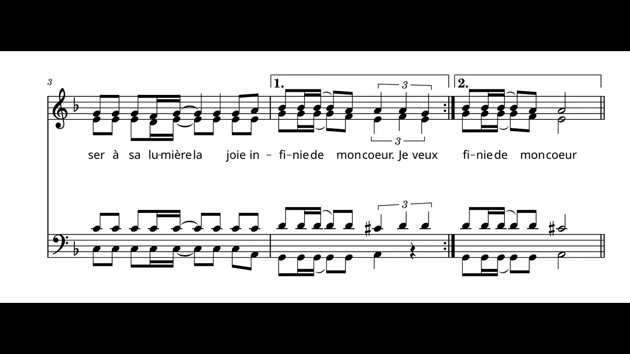 Je veux voir Dieu, je veux contempler mon sauveur - Basse - YouTube