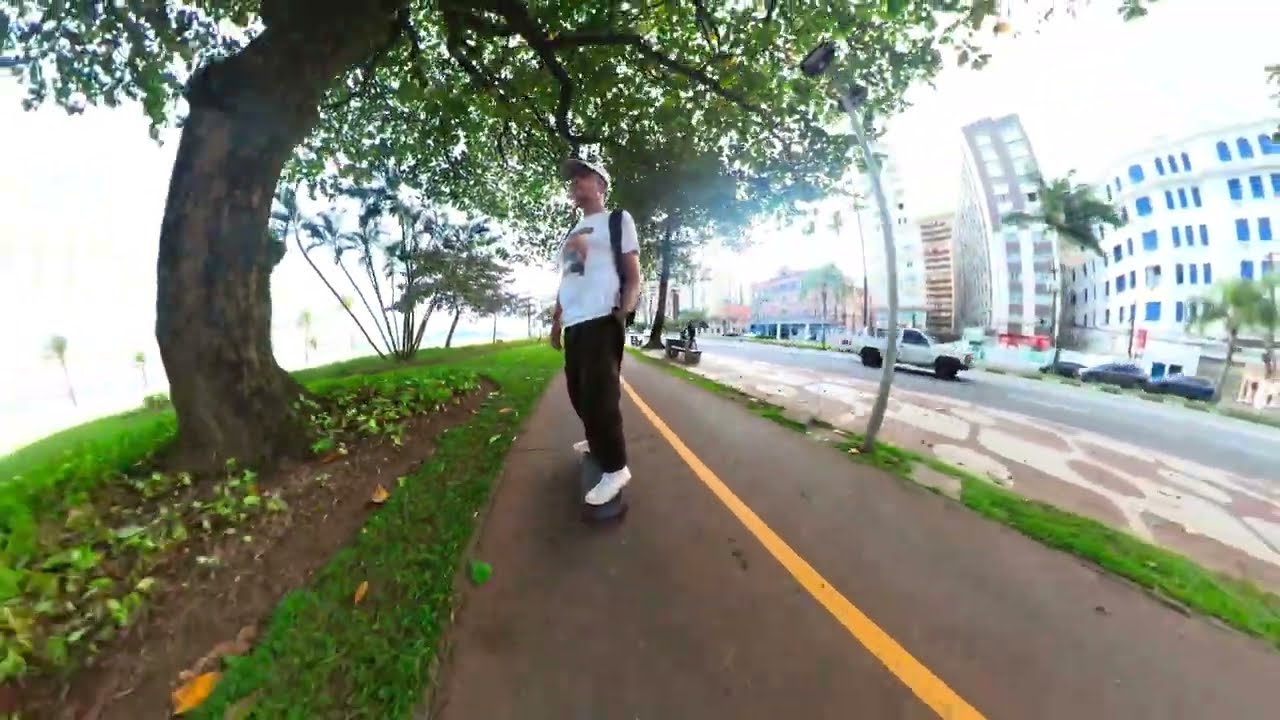 Landyachtz Tugboat Winter Seaside ASMR Session | Ciclovia Praia do Gonzaga, Santos, Brazil