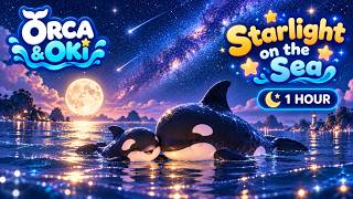 Starlight on the Sea ✨ 1 Hour Baby Sleep Music | Gentle Music Box Lullaby | Orca & Oki screenshot 4