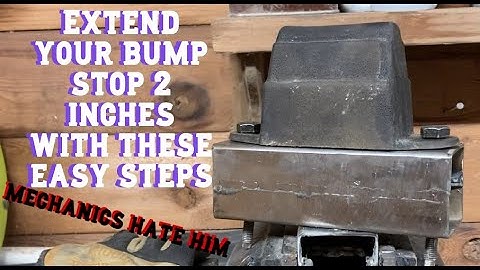 DIY bump stop extensions on a Jeep or any leaf springs (XJ, CJ, YJ)