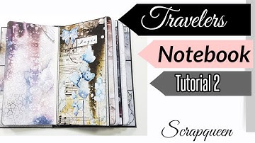 tutorial #2 DIY Travelers Notebook Style ( maremismallart papers )