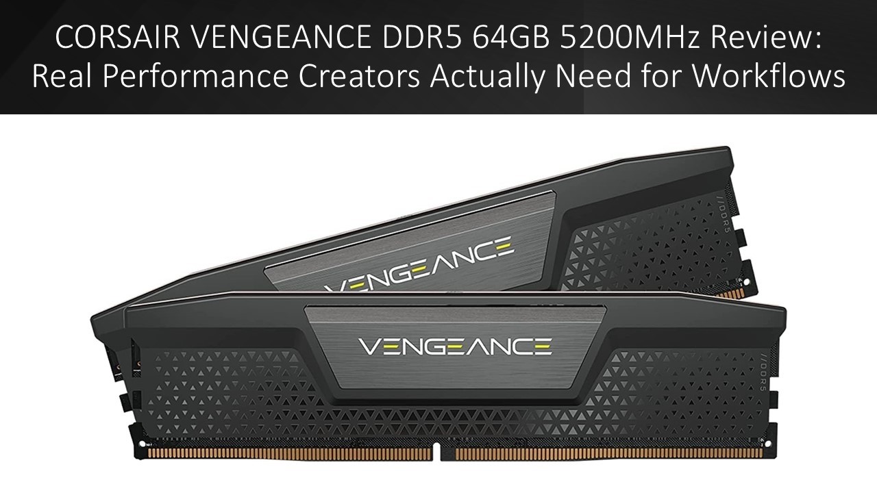 CORSAIR VENGEANCE DDR5 64GB 5200MHz Review: Real Performance 