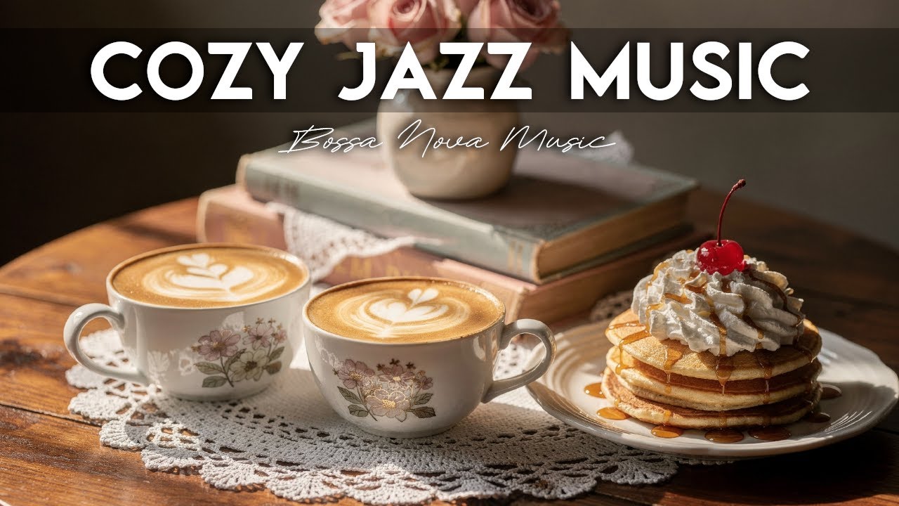 Cozy Jazz Music☕Bossa Nova Coffee Ambiance Instrumental and Relaxing Jazz Cafe Music for Studying