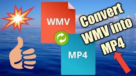 How to convert wmv file into mp4 file//