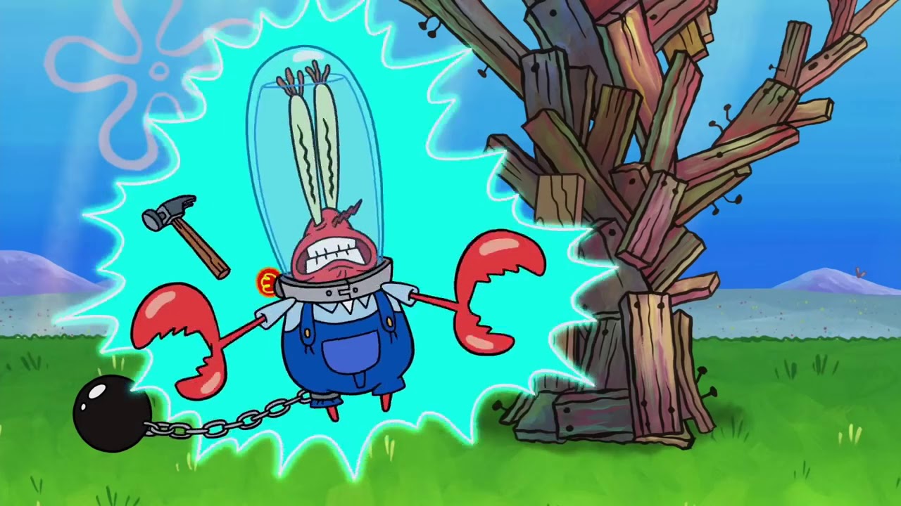 Mr. Krabs Getting Shocked.