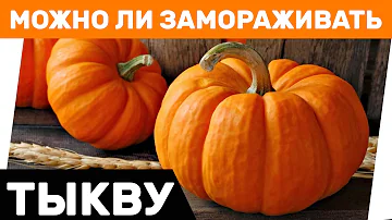 Можно ли замораживать тыкву