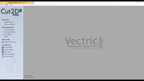 Cutting Plastic Face with Vectric Software