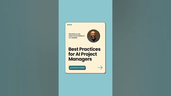 Best practices for AI Project Managers #shorts #ai #projectmanagement
