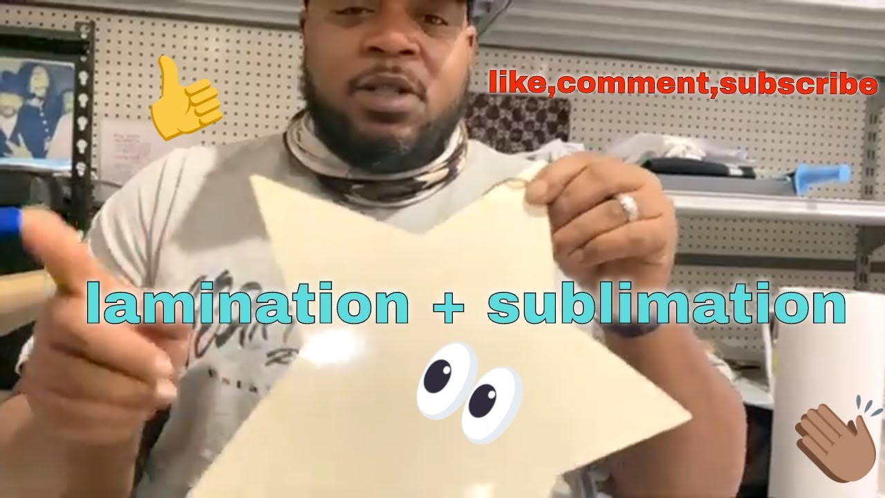 sublimation using laminate