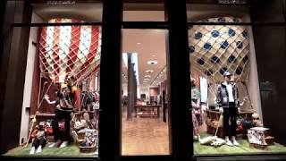 Dolce&Gabbana February 2018 window displays, Corso Venezia Milan boutique - the making of