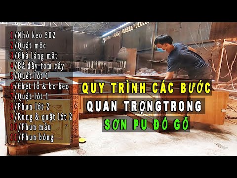 Video Nghề sơn PU:Quy trình các bước quan trọng để gia công... - youtube