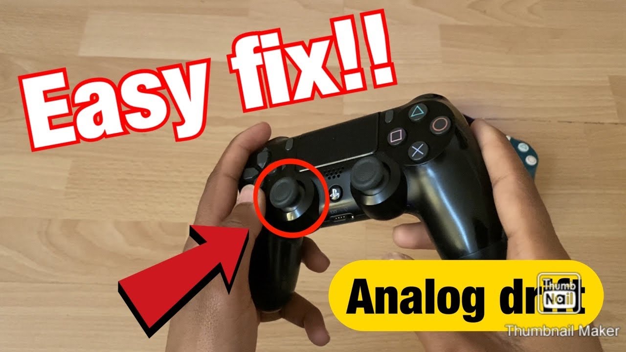 straf otte kontrollere NEW* HOW TO FIX Analog Drift on PS4 CONTROLLER EASY FIX! 100% WORKING Analog  Stick moving by itself - YouTube