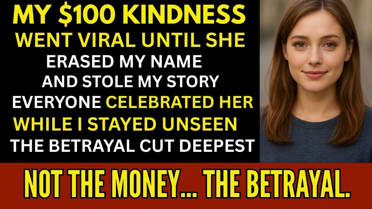My 100 Kindness Went Viral — Until She Erased My Name and Stole My