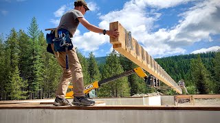 Montana Subfloor & Decks Project for Log Home