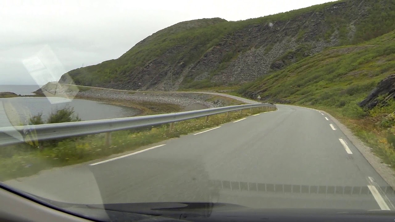 Дорога в Gamvik, Норвегия.