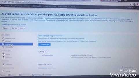 Crear artículos y categorías en Joomla
