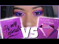 COLOURPOP IT'S MY PLEASURE PALETTE VS HUDA BEAUTY AMETHYST OBSESSIONS