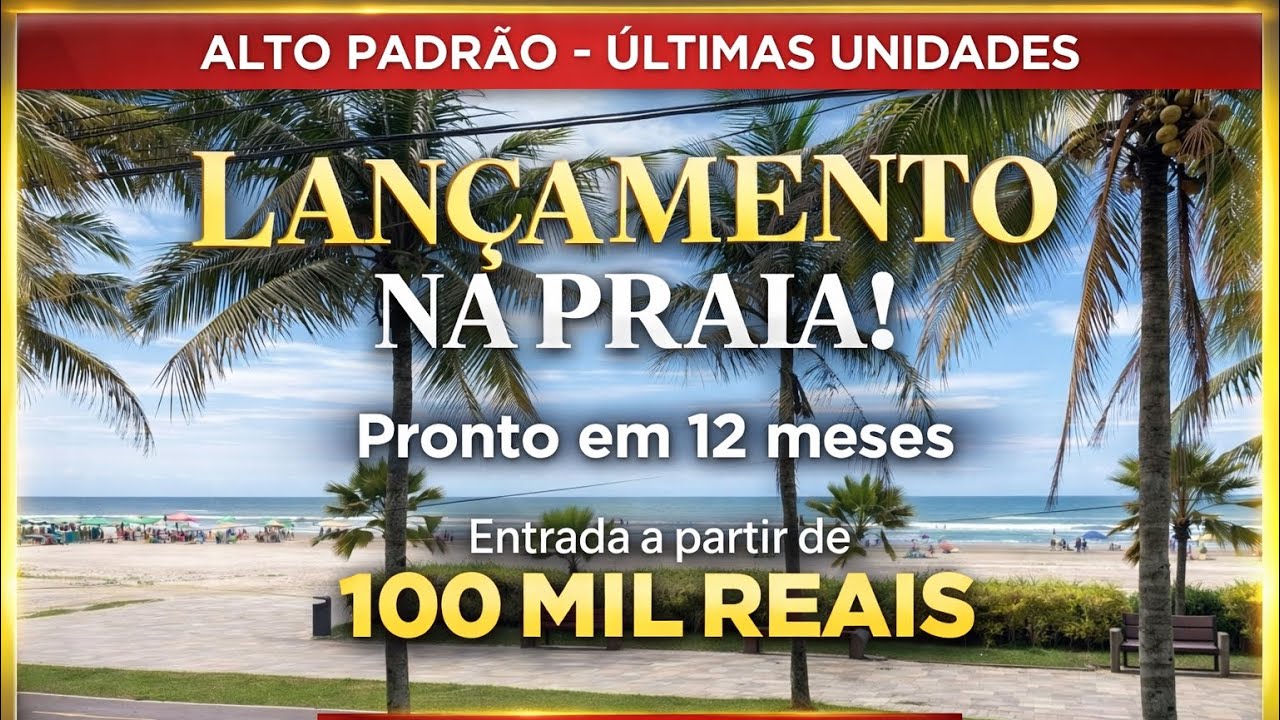 Compre seu Apartamento em um prédio frente mar alto padrão com parcelamento direto pela construtora