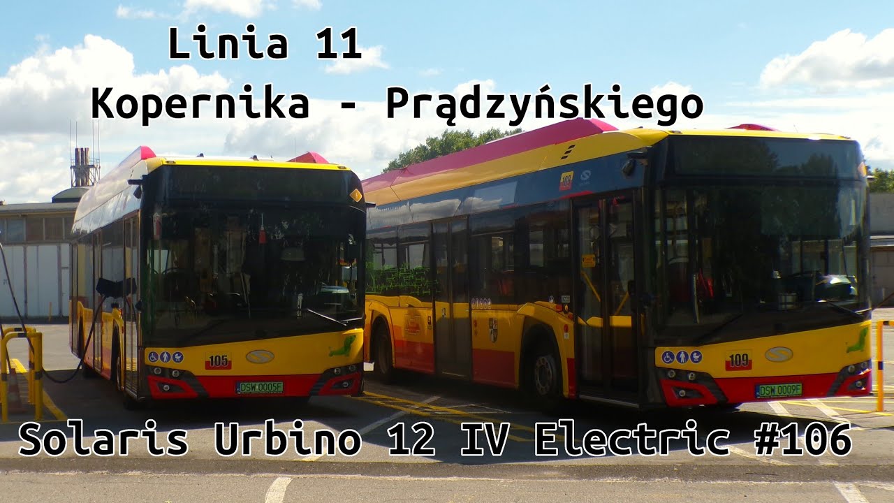 MPK Świdnica | Linia 11 | Kopernika - Prądzyńskiego | Solaris Urbino 12 IV Electric #106