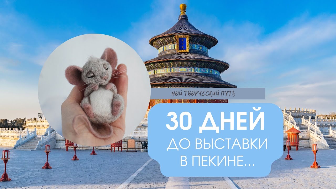 30 дней до выставки в Пекине. Снимала мало рабочих  процессов 🙈