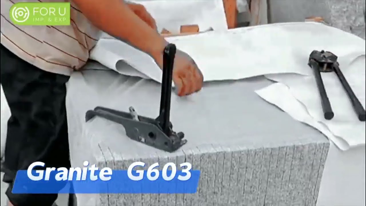 Imported Light Grey Granite G603 Flamed Tiles For Outdoor Paving Projects 