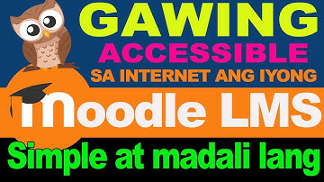 MOODLE - Learning Management System (Learners Portal)