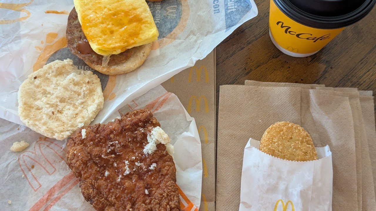 Cutty Eats: McDonald's Hot Honey Sausage Egg Biscuit and Hot Honey Crispy Chicken Biscuit