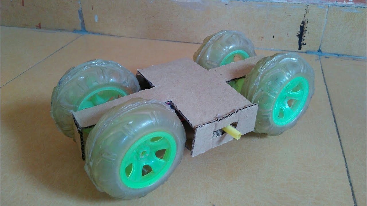 How to make a wall climbing car at home with cardboard YouTube