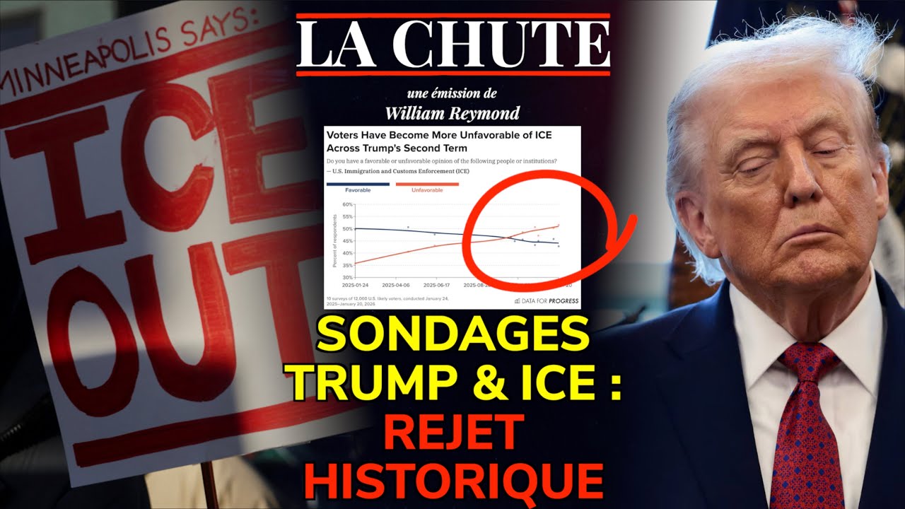 SONDAGES Trump & ICE : le REJET HISTORIQUE 