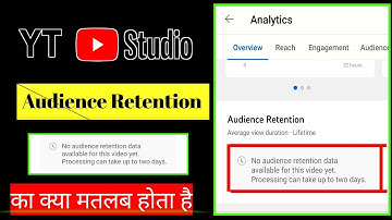 No Audience Retention Data Available for This video Yet.Processing Can Take up to Two Days #ytstudio