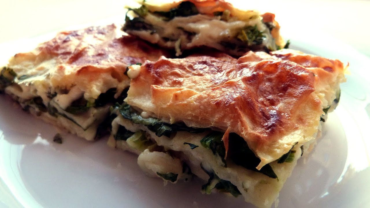 Türkisches Börek Rezept - Shafskäse und Spinat - YouTube